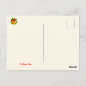 Cute Llama-kerstfeestdag Briefkaart (Achterkant)