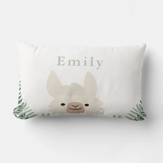 Cute Llama Kinder/Baby Pillow Kussen (Voorkant)