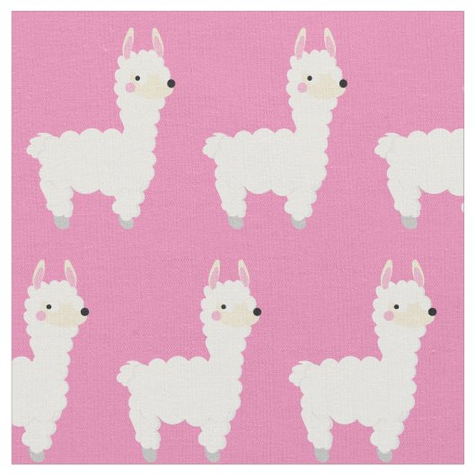 Cute Llama Kinder Baby Stof (Close Up)