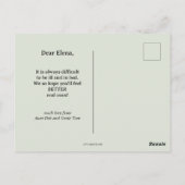 Cute Llama krijgt snel Briefkaart (Achterkant)