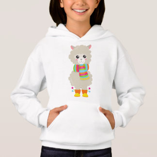 Cute Llama, Little Llama, Alpaca, Llama met Scarf