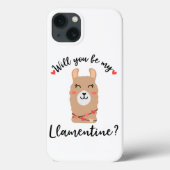 CUTE LLAMA love Hoesje-Mate iPhone case (Achterkant)