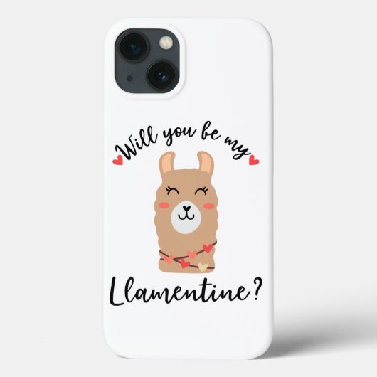 CUTE LLAMA love Hoesje-Mate iPhone case (Achterkant)
