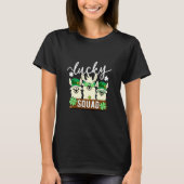 Cute Llama Lucky Squad - Funny Alpaca crew St Patr T-shirt (Voorkant)