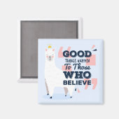 Cute Llama Magneet (Voorkant / Achterkant)