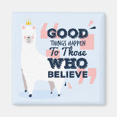 Cute Llama Magneet (Voorkant)