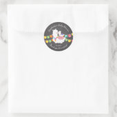 Cute Llama Mama Baby shower Favor Sticker (Tas)
