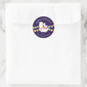 Cute Llama Mama Baby shower Favor Sticker (Tas)