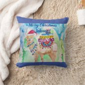 Cute Llama Merry Kerstboys Childs Cushion Kussen (Deken)