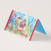 Cute Llama Merry-kerstkaart Kaart (Voorkant)