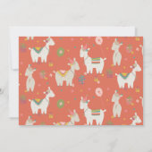 Cute Llama met Balloon Birthday Party Kaart (Achterkant)