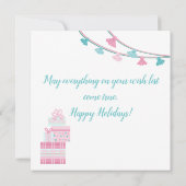 Cute Llama met kerstcadeaus (Achterkant)