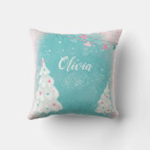 Cute Llama met kerstcadeaus Kussen (Achterkant)