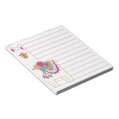 Cute llama notitieblok (Schuin)