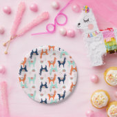 Cute Llama Paper Borden Papieren Bordje (Feest)