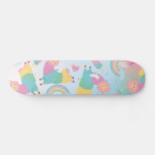 Cute llama pastels regenboog Kinder meisjes Persoonlijk Skateboard (Horizontaal)