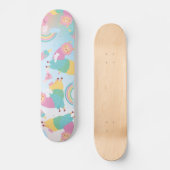 Cute llama pastels regenboog Kinder meisjes Persoonlijk Skateboard (Voorkant)
