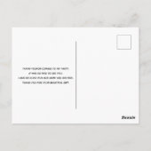 Cute Llama-patroon op Stippen Dank Je Briefkaart (Achterkant)