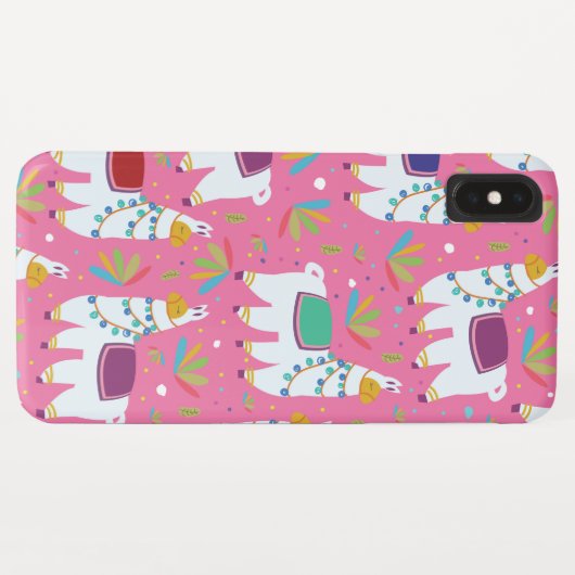 Cute Llama Pattern Case-Mate iPhone Case (Achterkant (horizontaal))