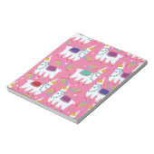 Cute Llama Pattern Notitieblok (Linkerzijde)