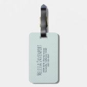 Cute Llama Pattern on Polka Dots Bagagelabel (Achterkant verticaal)