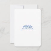 Cute Llama Pattern on Polka Dots Bedankt (Achterkant)