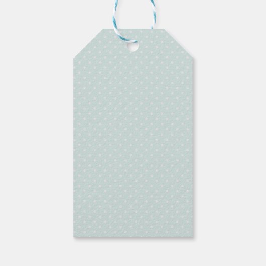 Cute Llama Pattern on Polka Dots Bedankt Cadeaulabel (Achterkant)