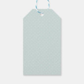 Cute Llama Pattern on Polka Dots Birthday Cadeaulabel (Achterkant)