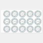 Cute Llama Pattern on Polka Dots Labels (Vel)