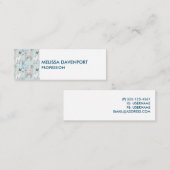 Cute Llama Pattern on Polka Dots Mini Visitekaartje (Voorkant / Achterkant)