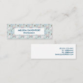 Cute Llama Pattern on Polka Dots Mini Visitekaartje (Voorkant / Achterkant)