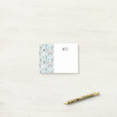 Cute Llama Pattern on Polka Dots Post-it® Notes (Op bureau)