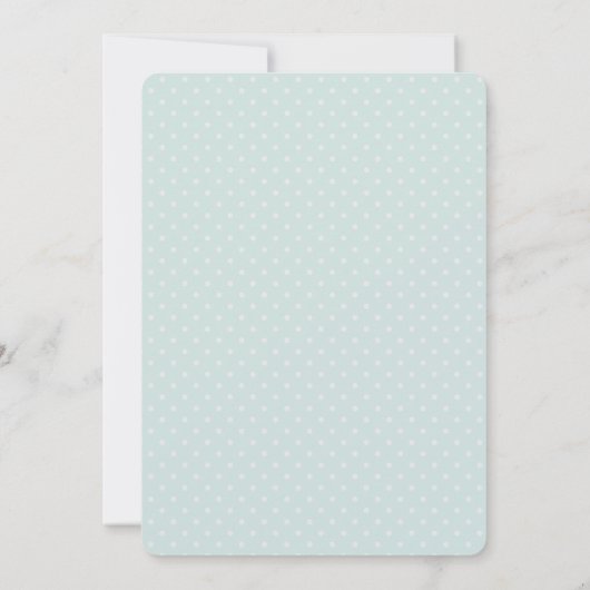 Cute Llama Pattern on Polka Dots Save The Date (Achterkant)