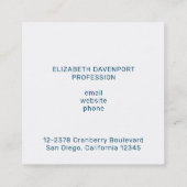 Cute Llama Pattern on Polka Dots Vierkante Visitekaartje (Achterkant)