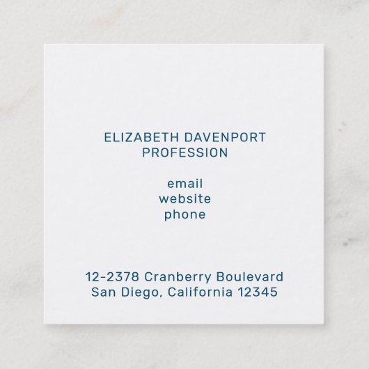 Cute Llama Pattern on Polka Dots Vierkante Visitekaartje (Achterkant)