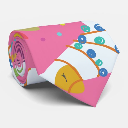 Cute Llama Pattern Stropdas (Opgerold)