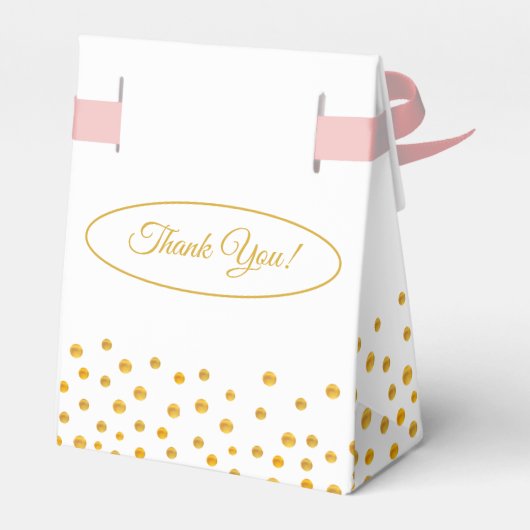 Cute Llama, Peonias & Gold Confetti Hartelijk dank Bedankdoosjes (Achterkant)
