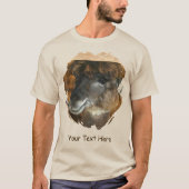 Cute Llama Personalized Animal T-shirt (Voorkant)