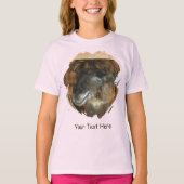 Cute Llama Personalized Animal  T-shirt (Voorkant)