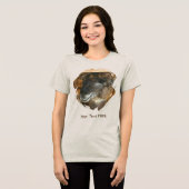 Cute Llama Personalized Animal Tri-Blend Shirt (Voorkant volledig)