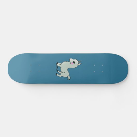 Cute Llama Persoonlijk Skateboard (Horizontaal)