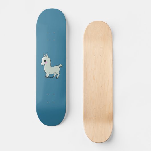 Cute Llama Persoonlijk Skateboard (Voorkant)