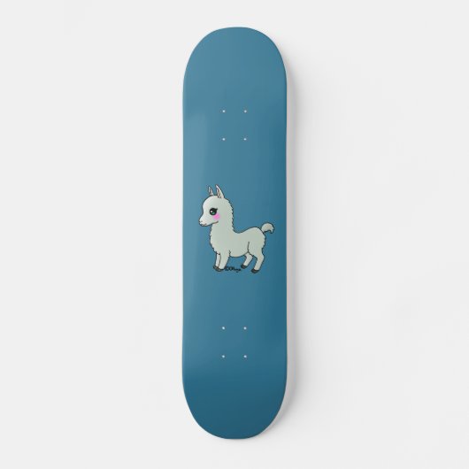 Cute Llama Persoonlijk Skateboard (Voorkant)