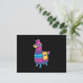 Cute Llama Pinata Briefkaart (Staand voorkant)