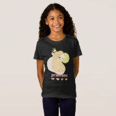 Cute Llama Princess Girls' T-shirt (Voorkant volledig)