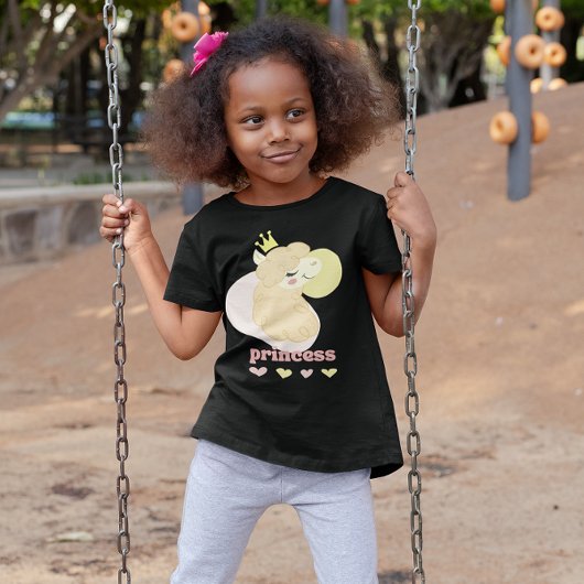 Cute Llama Princess Girls' T-shirt