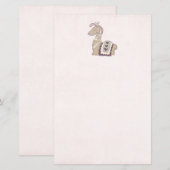 Cute Llama Princess Wearing a Crown (Voorkant / Achterkant)