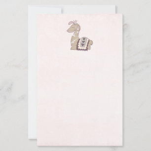 Cute Llama Princess Wearing a Crown