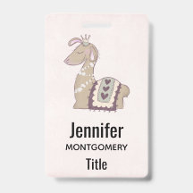 Cute Llama Princess Wearing a Crown