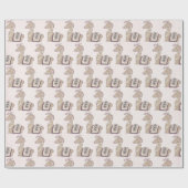 Cute Llama Princess Wearing a Crown Cadeaupapier (Vlak)